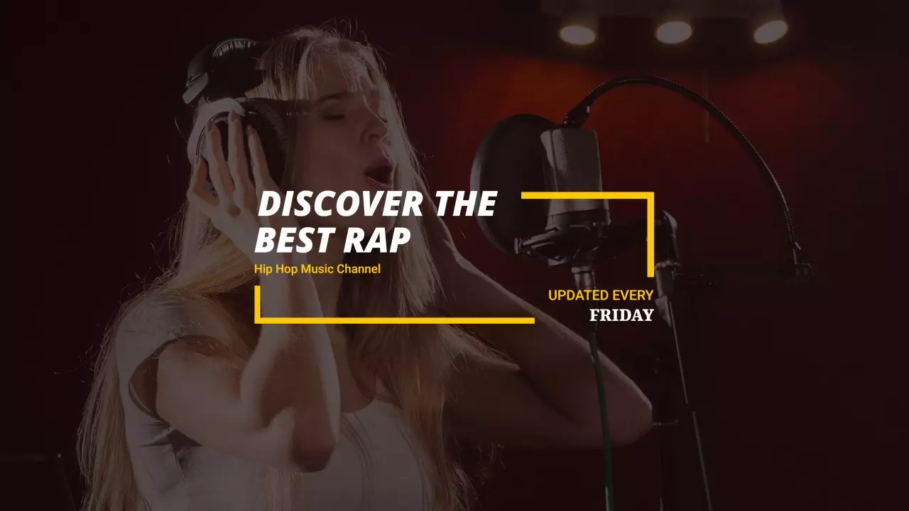 Hip Hop Music Channel with Live Performance YouTube Banner Template