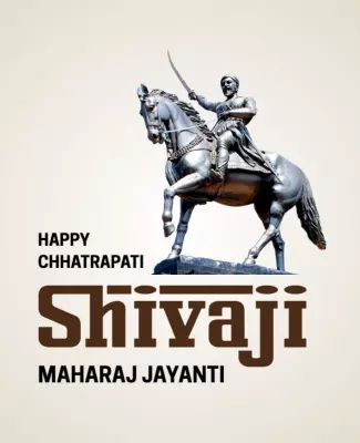 Historical Tribute to Shivaji Maharaj Jayanti Celebration Poster Template