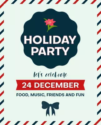 Holiday Party Celebrate Flyer Template
