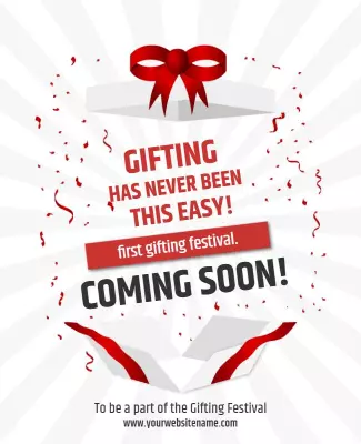 Holiday Season Gifting Festival Flyer Template