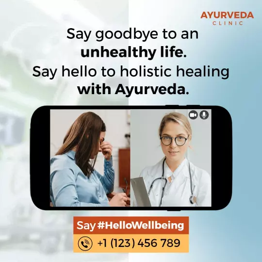 Holistic Ayurvedic Healing for a Healthy Life Promotion Ad Template