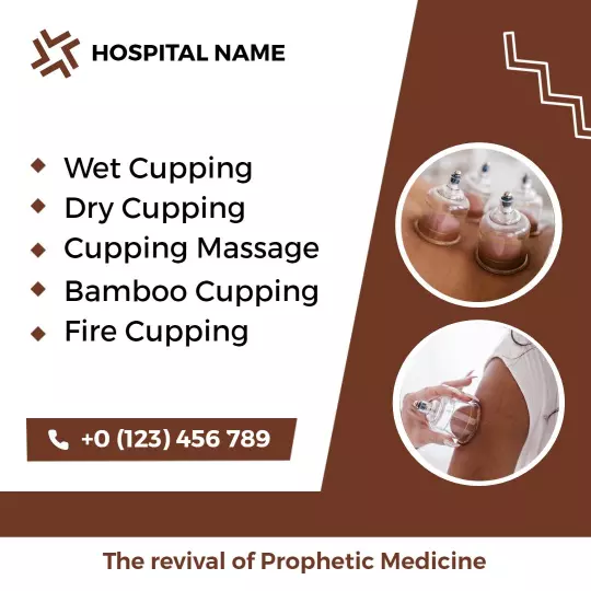 Holistic Cupping Therapy Services for Health Improvement Ad Template