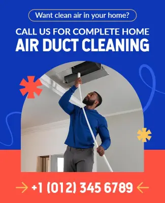 Home Air Duct Cleaning Service Flyer Template
