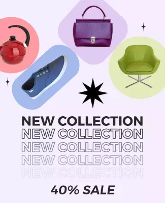 Home and Fashion New Collection Sale Flyer Template