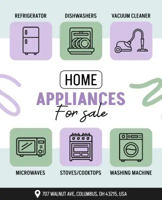 Promotional Home Appliances Sale Flyer Template