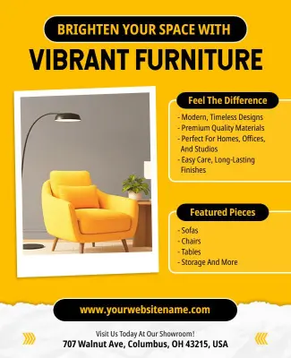 Home Decor Furniture Showcase Flyer Template