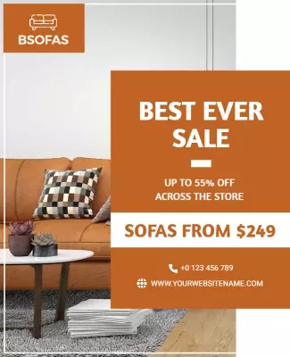 Home Furniture Sale Event Flyer Template