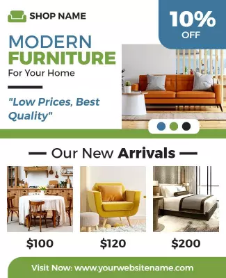 Home Furniture Sale Promotional Flyer Template