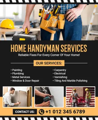 Home Handyman Services Flyer Template