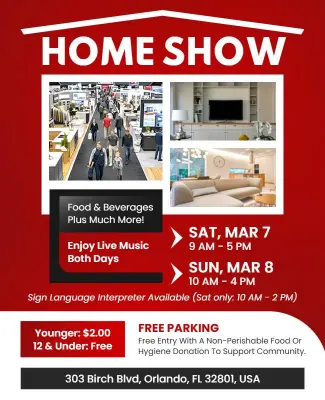 Home Improvement Exhibition and Show Flyer Template