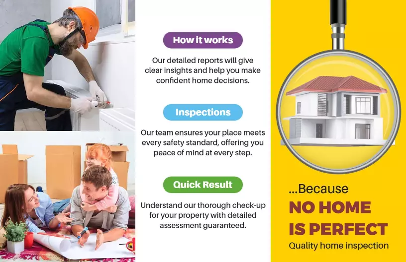 Home Inspection Quality Assurance Real Estate Brochure Template