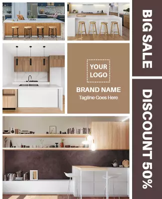 Home Kitchen Renovation Discount Sale Flyer Template