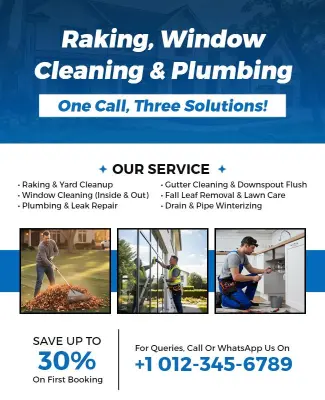 Home Maintenance Services Promotional Flyer Template
