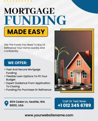 Home Mortgage Funding Services Flyer Template