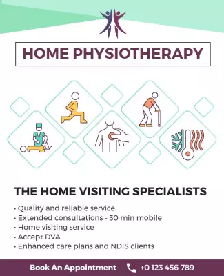Home Physiotherapy Services Flyer Template