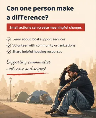 Homelessness Awareness and Assistance Campaign Poster Template