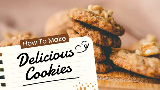 Homemade Walnut Cookies Recipe Cooking Channel YouTube Thumbnail Template