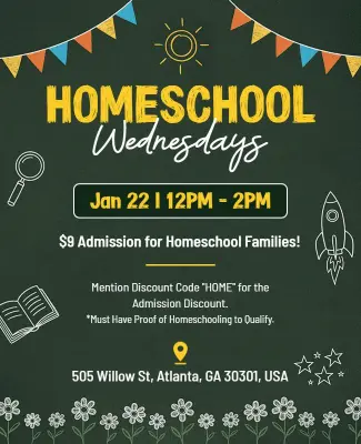 Homeschool Wednesdays Admission Promotion Flyer Template