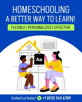 Homeschooling Education Promotion Flyer Template