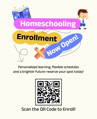 Homeschooling Enrollment Announcement Flyer Template