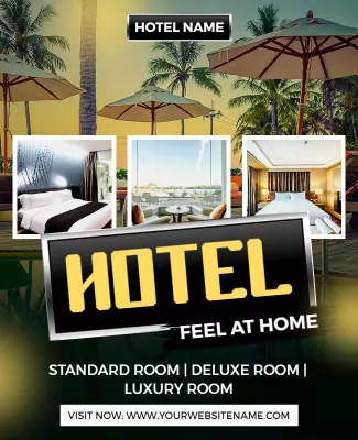 Hotel Feel at Home Flyer Template