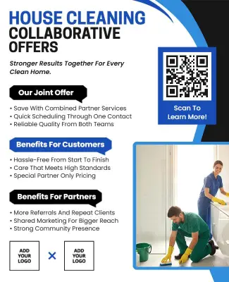 House Cleaning Collaborative Offers Flyer Template