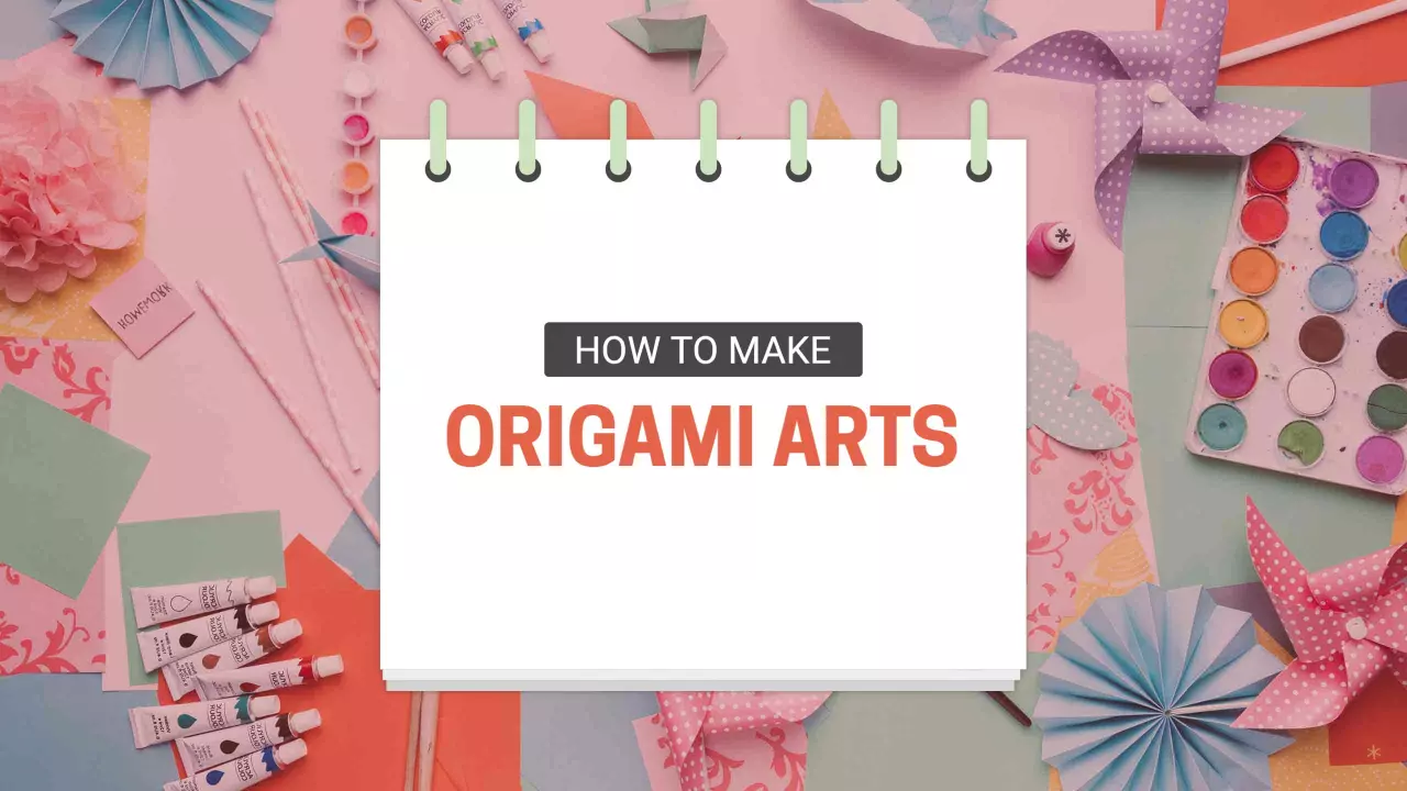How to Make Colorful Origami Arts YouTube Banner Template