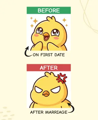 Humorous Relationship Comparison Meme Poster Template