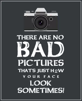 Humorous Typography Photography Quote Poster Template