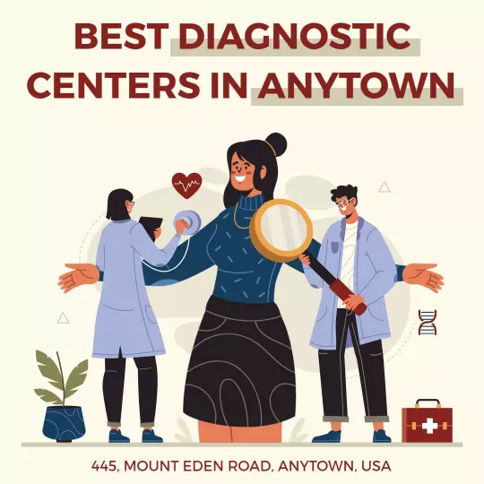 Illustrative Health Consultation for Diagnostic Centers Ad Template