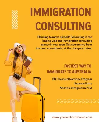Immigration Consulting Services Flyer Template