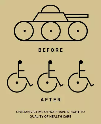 Impactful Minimalist Health Care Rights Poster Template