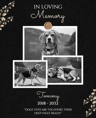 In Loving Memory Pet Poster Template