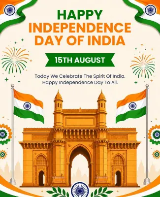 India Independence Day Poster Template