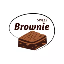 Indulge in a Deliciously Sweet Brownie Delight Logo Template