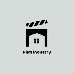 Industrial Film Industry with Classic Clapperboard Symbol Logo Template