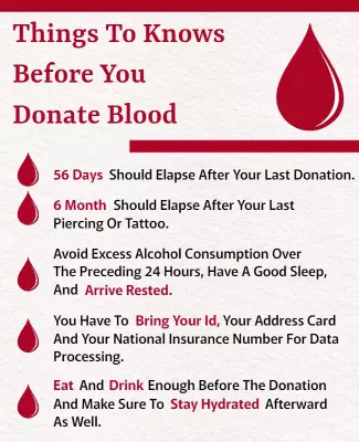 Informative Blood Donation Guidelines and Tips Poster Template