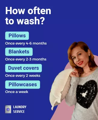 Informative Laundry Service Washing Schedule Poster Template