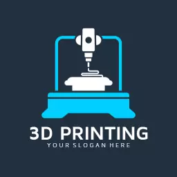 Innovative 3D Printer Design Showcasing Modern Technology Logo Template