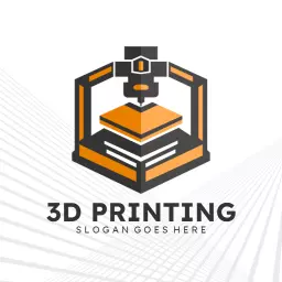 Innovative 3D Printer Design Showcasing Printing Technology Logo Template