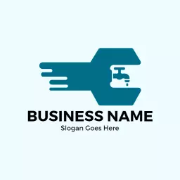 Innovative Aqua Design for Reliable Plumbing Services Logo Template