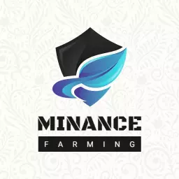 Innovative Black and Blue Symbol Representing Agriculture Logo Template