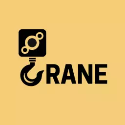 Innovative Black Crane Design for Construction and Industry Logo Template