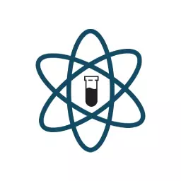 Innovative Blue Atomic Design for Engaging Science Logo Template