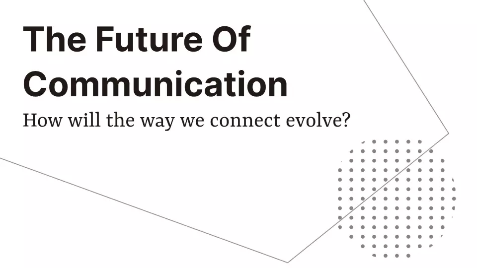 Innovative Blue Digital Communication Technology Evolution Presentation Template