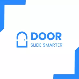 Innovative Blue Door Design Promoting Smart Solutions Logo Template