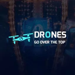 Innovative Blue Drone Design Elevating Aerial Photography Logo Template
