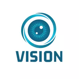 Innovative Blue Eye Design Focusing on Clarity and Vision Logo Template