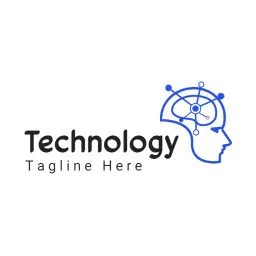Innovative Brain Design Showcasing Advanced Technology Logo Template