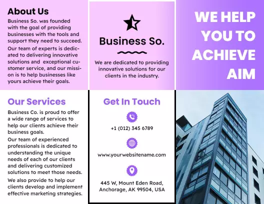 Innovative Business Solutions Modern Corporate Brochure Template